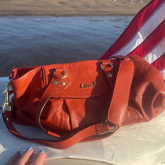 Coach Leather Handbag with Dust Cover - Picture 8 of 12